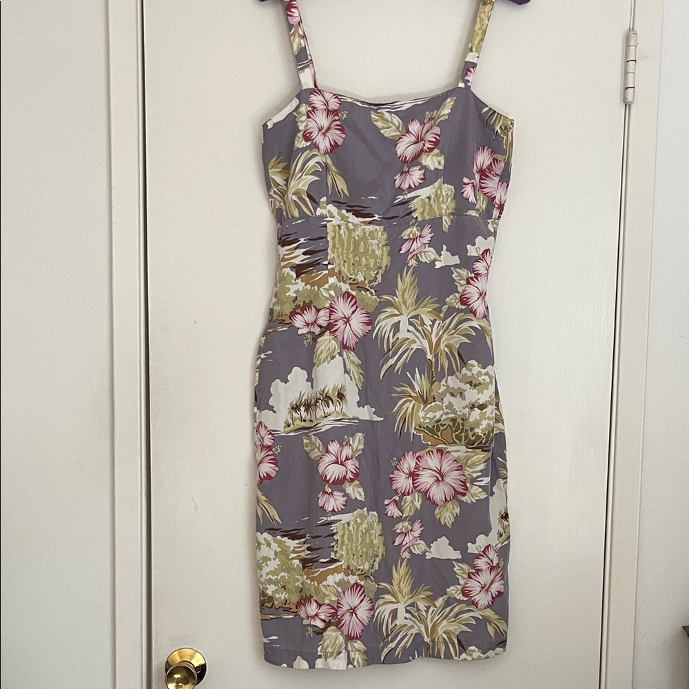 Pataloha Vintage Hawaiian print dress  size 8